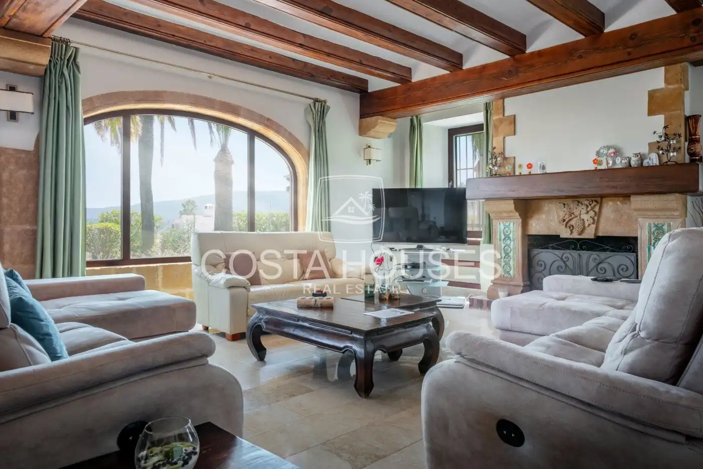 Living room of Houses for sale in Jávea / Xàbia  with Air Conditioner, Private garden and Terrace