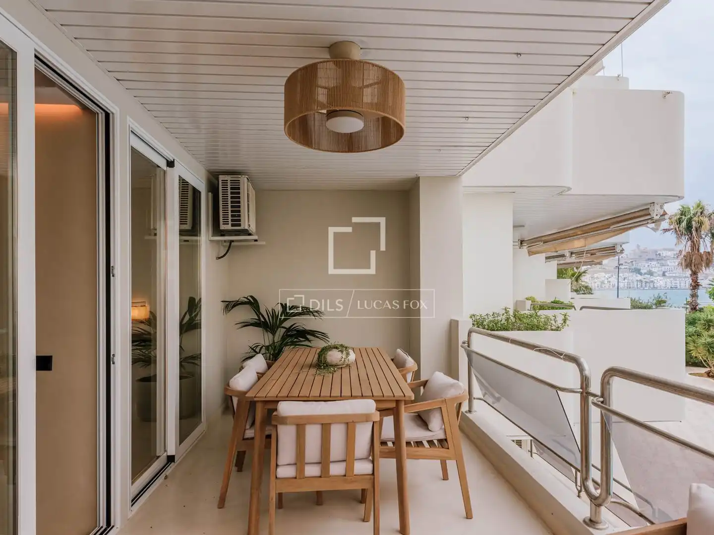 Terrasse von Wohnung zum Verkauf in Eivissa mit Klimaanlage, Heizung und Privatgarten