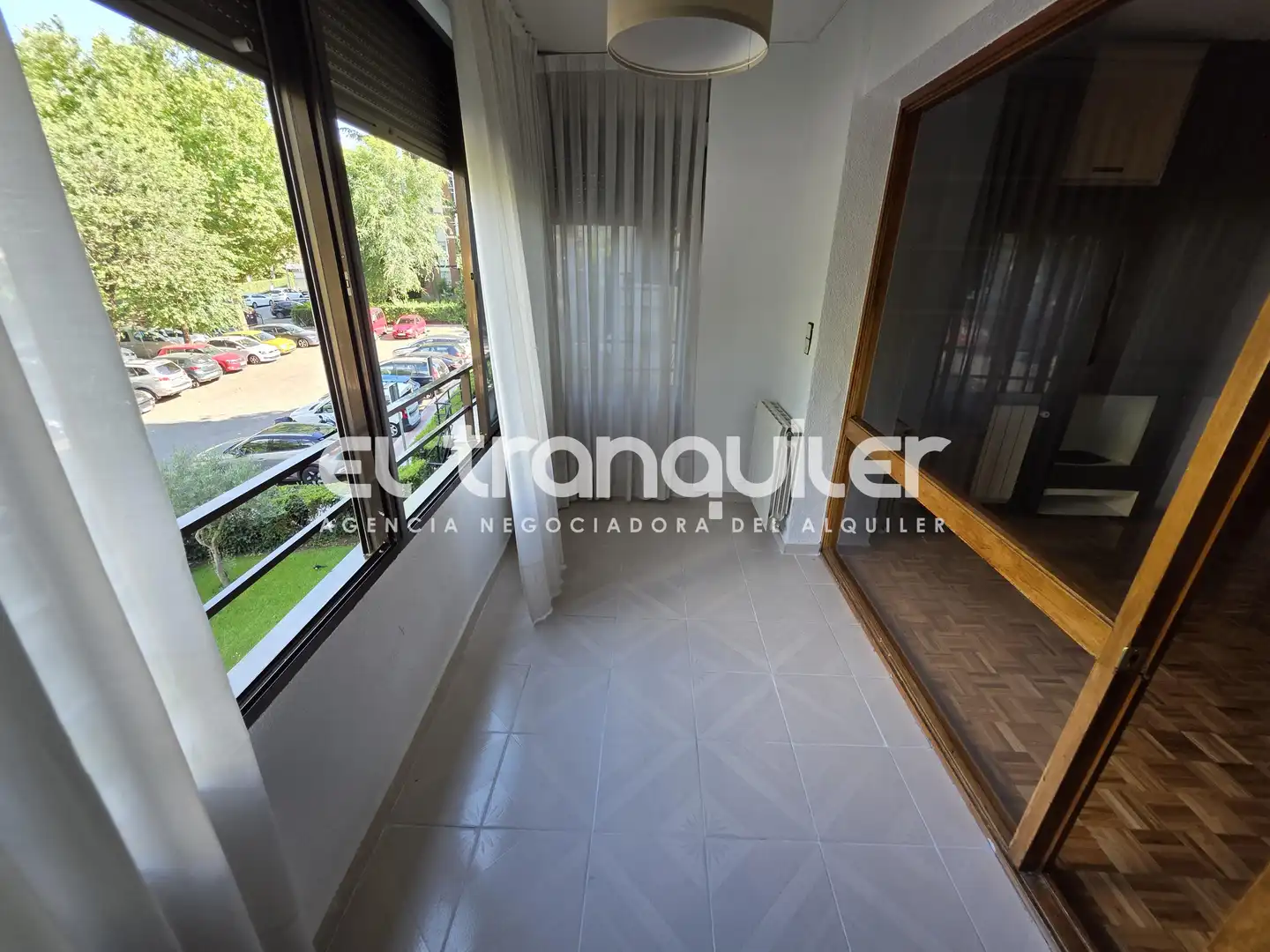 Bedroom of Flat for rent in Madrid  with Air Conditioner, Parquet flooring and Terrace