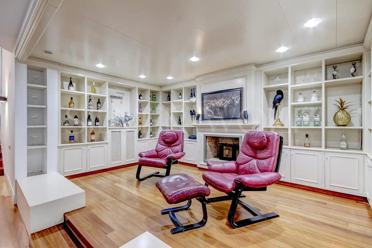 Living room of Houses for sale in Sant Cugat del Vallès  with Air Conditioner, Heating and Private garden