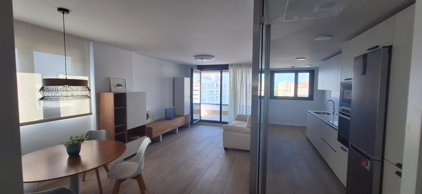 Living room of Flat to rent in  Pamplona / Iruña  with Heating, Terrace and Furnished