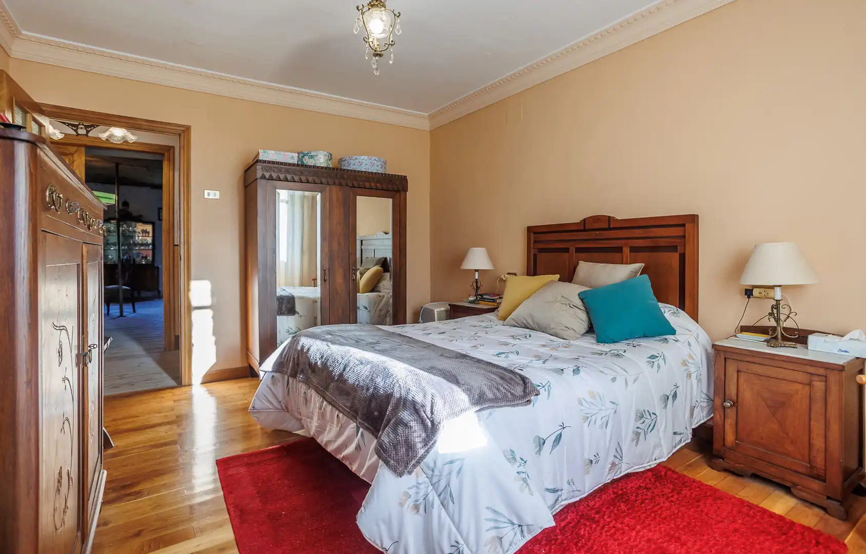 Habitación de Casa o chalet en venta en Lugo con Jardín privado, Terraza y Amueblado