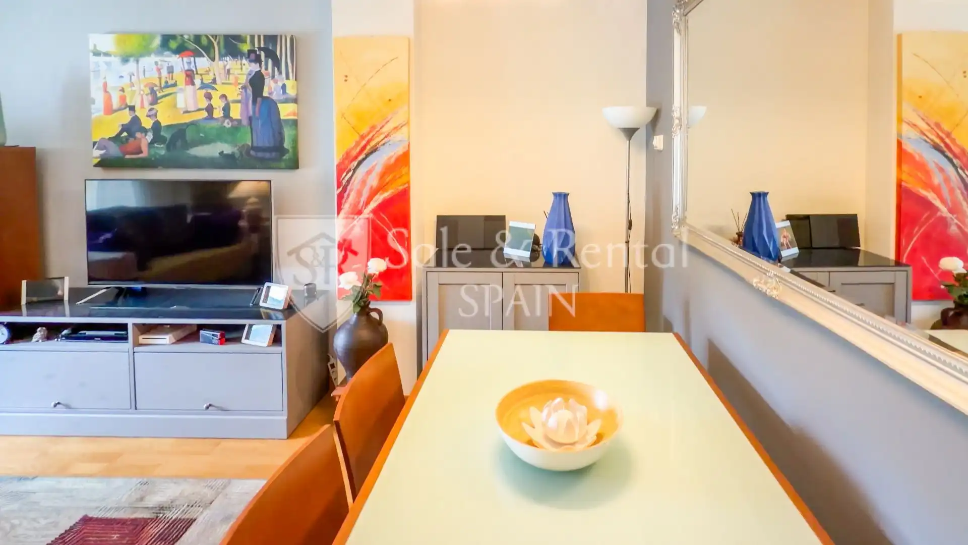 Esszimmer von Wohnung zum Verkauf in Tossa de Mar mit Klimaanlage, Heizung und Terrasse