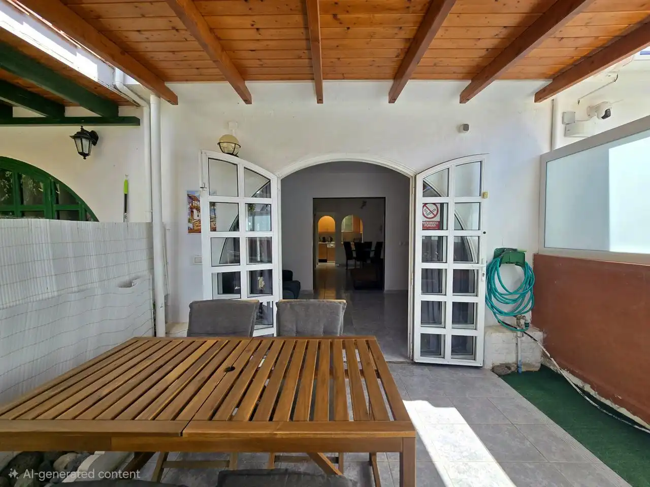 Terraza de Dúplex de alquiler en San Bartolomé de Tirajana con Terraza, Amueblado y Piscina comunitaria