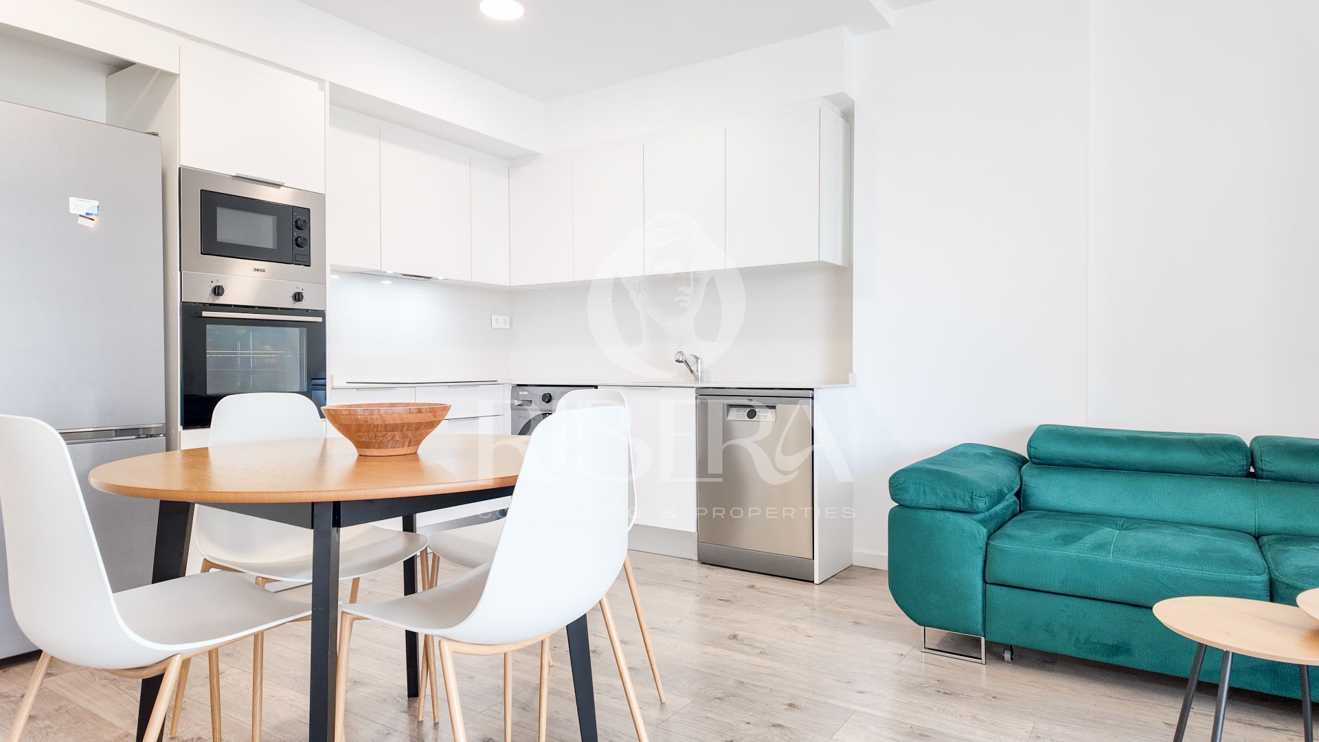 Kitchen of Flat to rent in  Valencia Capital  with Air Conditioner, Heating and Terrace