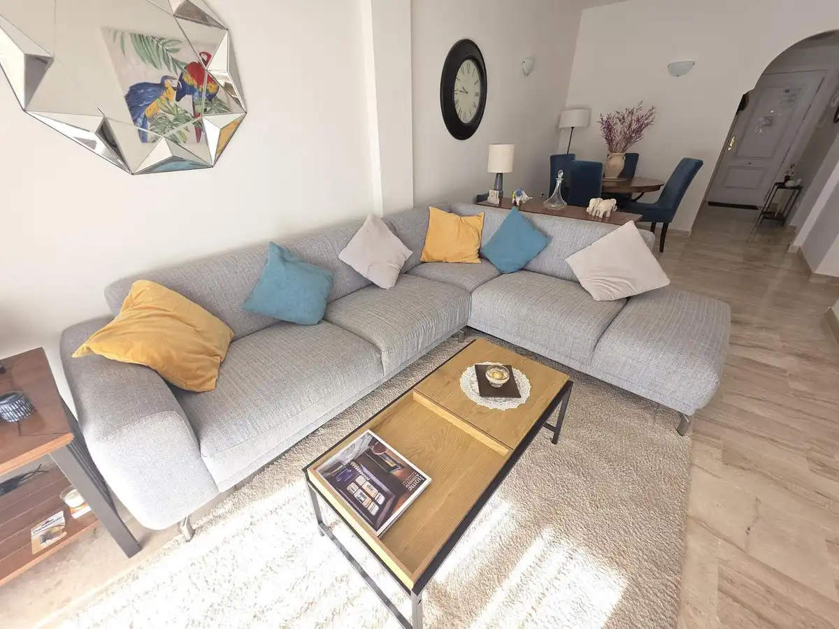 Wohnzimmer von Wohnungen zum Verkauf in Mijas mit Klimaanlage, Heizung und Terrasse