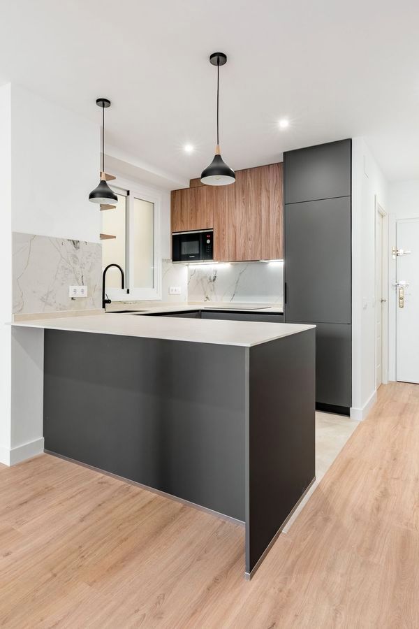 Kitchen of Flat for sale in  Madrid Capital  with Air Conditioner and Heating
