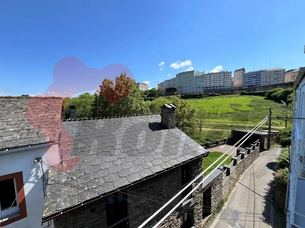 Vista exterior de Estudio de alquiler en Lugo con Amueblado
