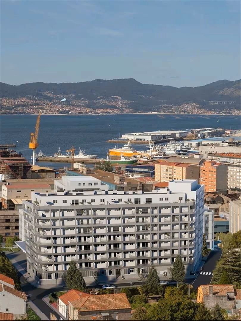 Vista exterior de Piso en venta en Vigo  con Terraza