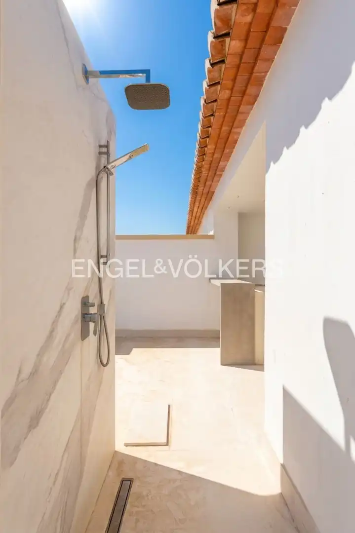 Terrasse von Wohnung zum Verkauf in Jávea / Xàbia mit Klimaanlage, Heizung und Schwimmbad