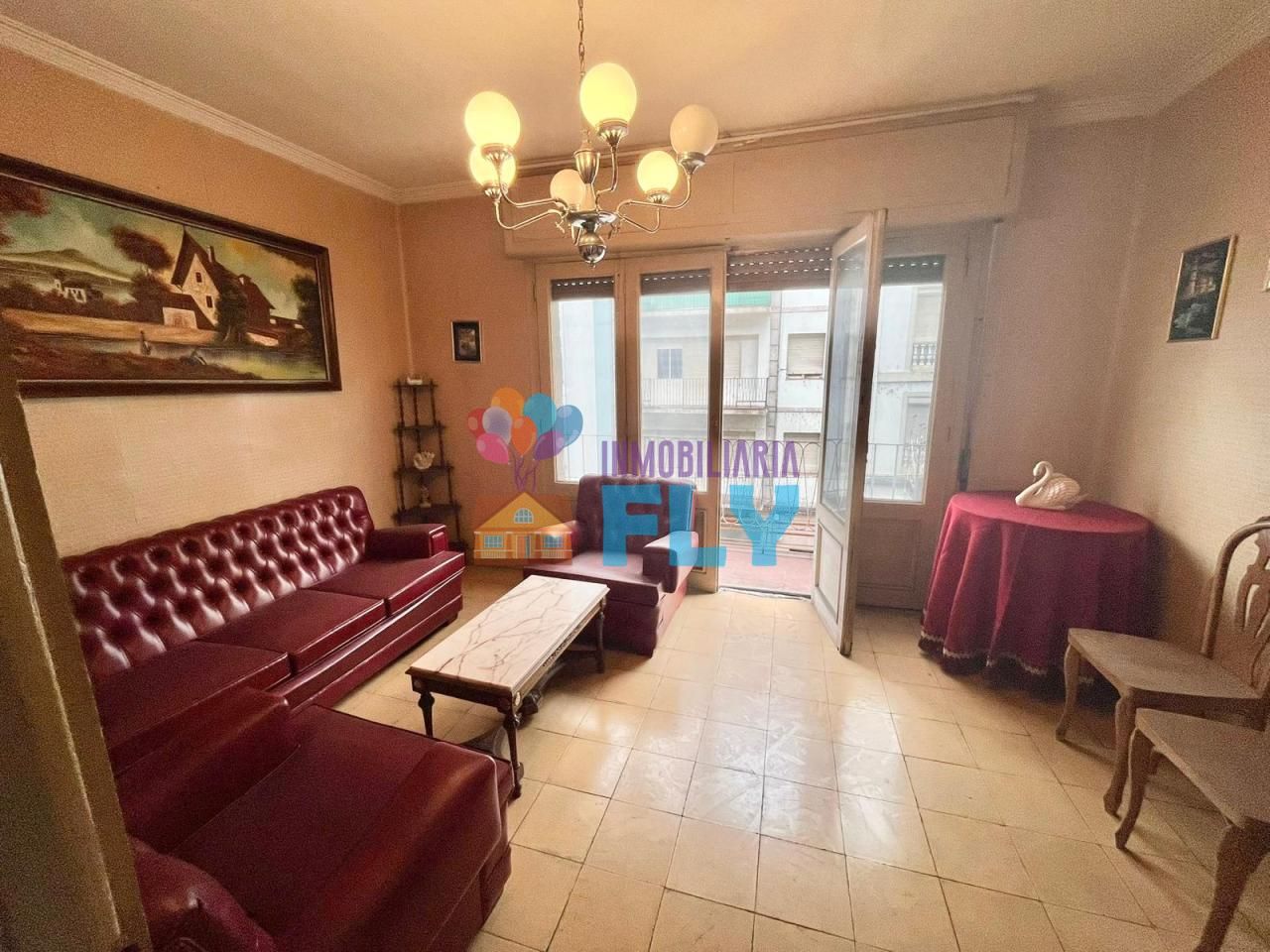 Living room of Flat for sale in Ourense Capital   with Terrace, Storage room and Furnished