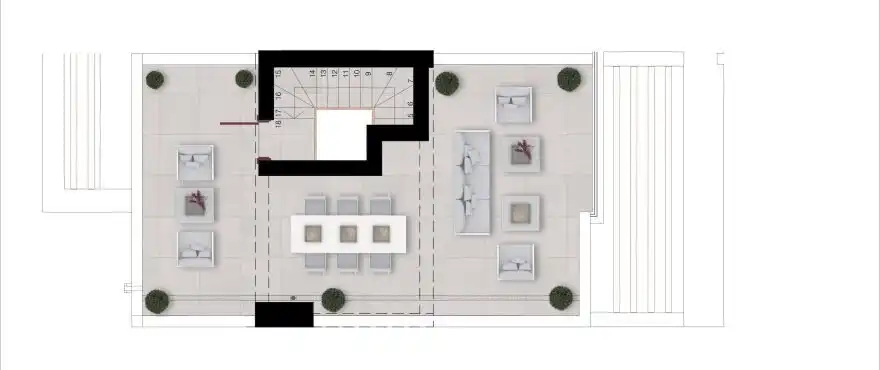 Casa a schiera con terrazza in vendita a Calle carro del lago, imagen 27