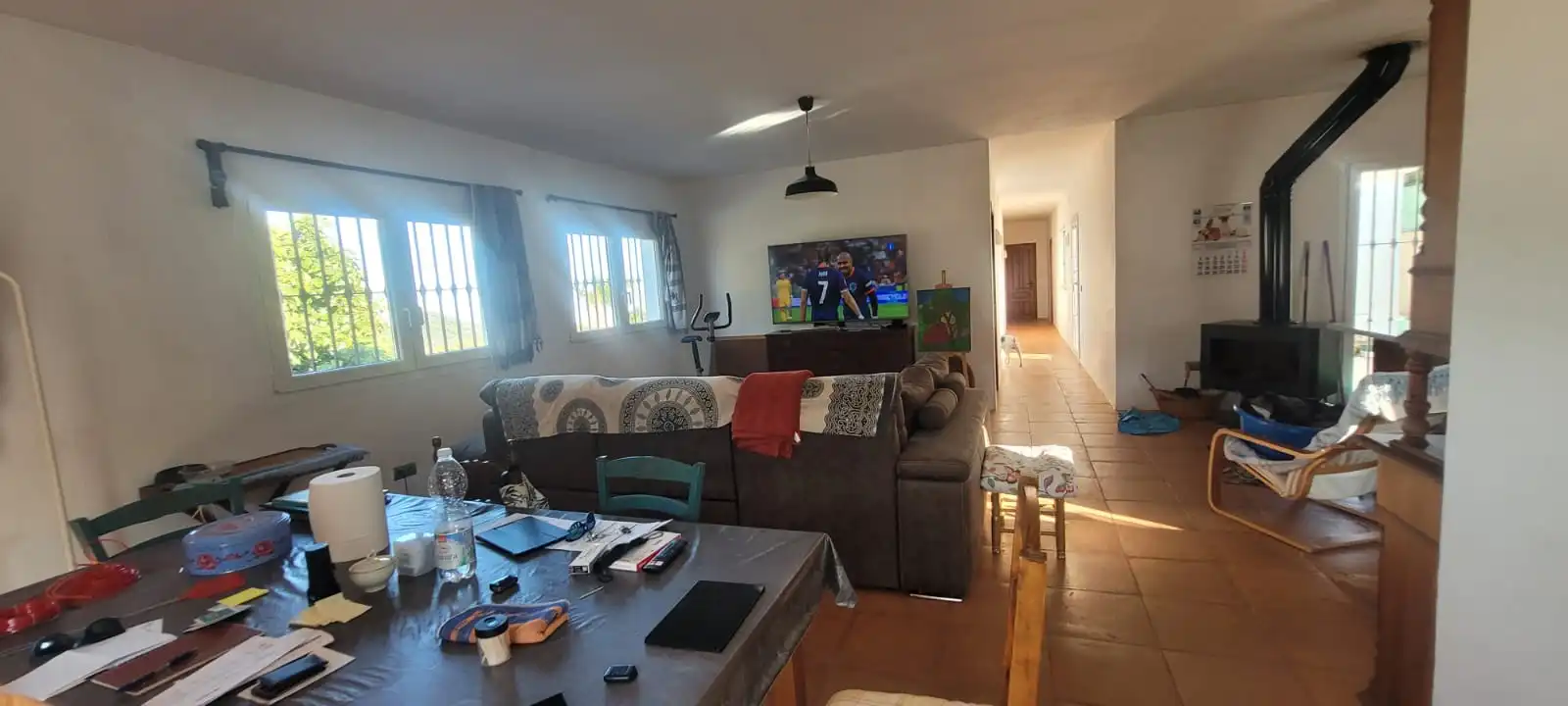 Sala d'estar de Casa o xalet en venda en Tarifa amb Jardí privat, Moblat i Forn