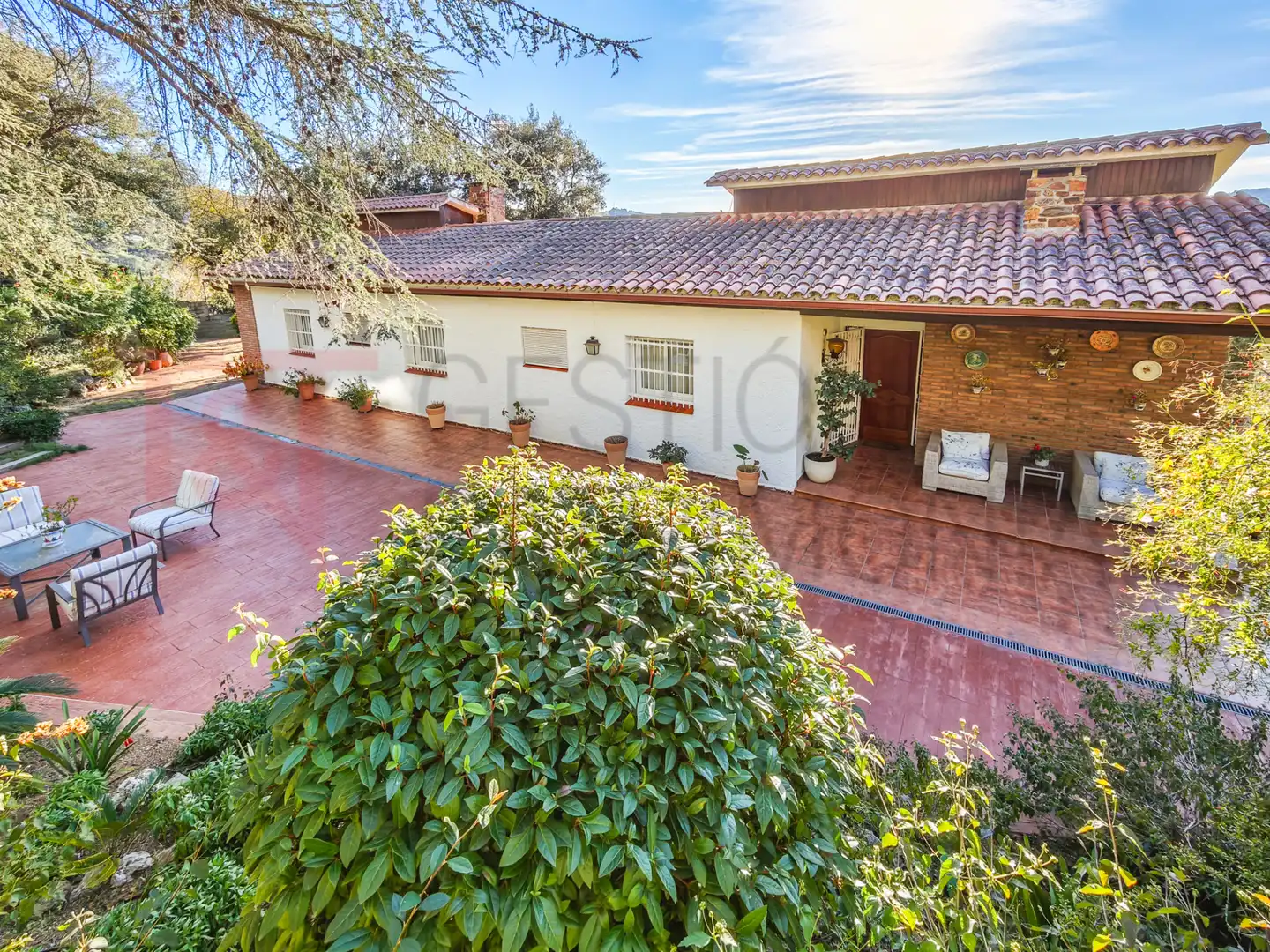 Vista exterior de Casa o xalet en venda en Vallromanes amb Calefacció, Jardí privat i Terrassa