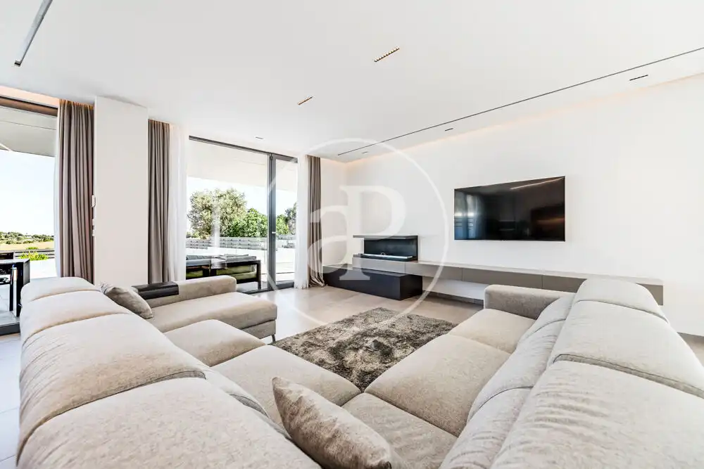 Sala de estar de Casa o chalet en venta en Náquera con Aire acondicionado, Calefacción y Terraza