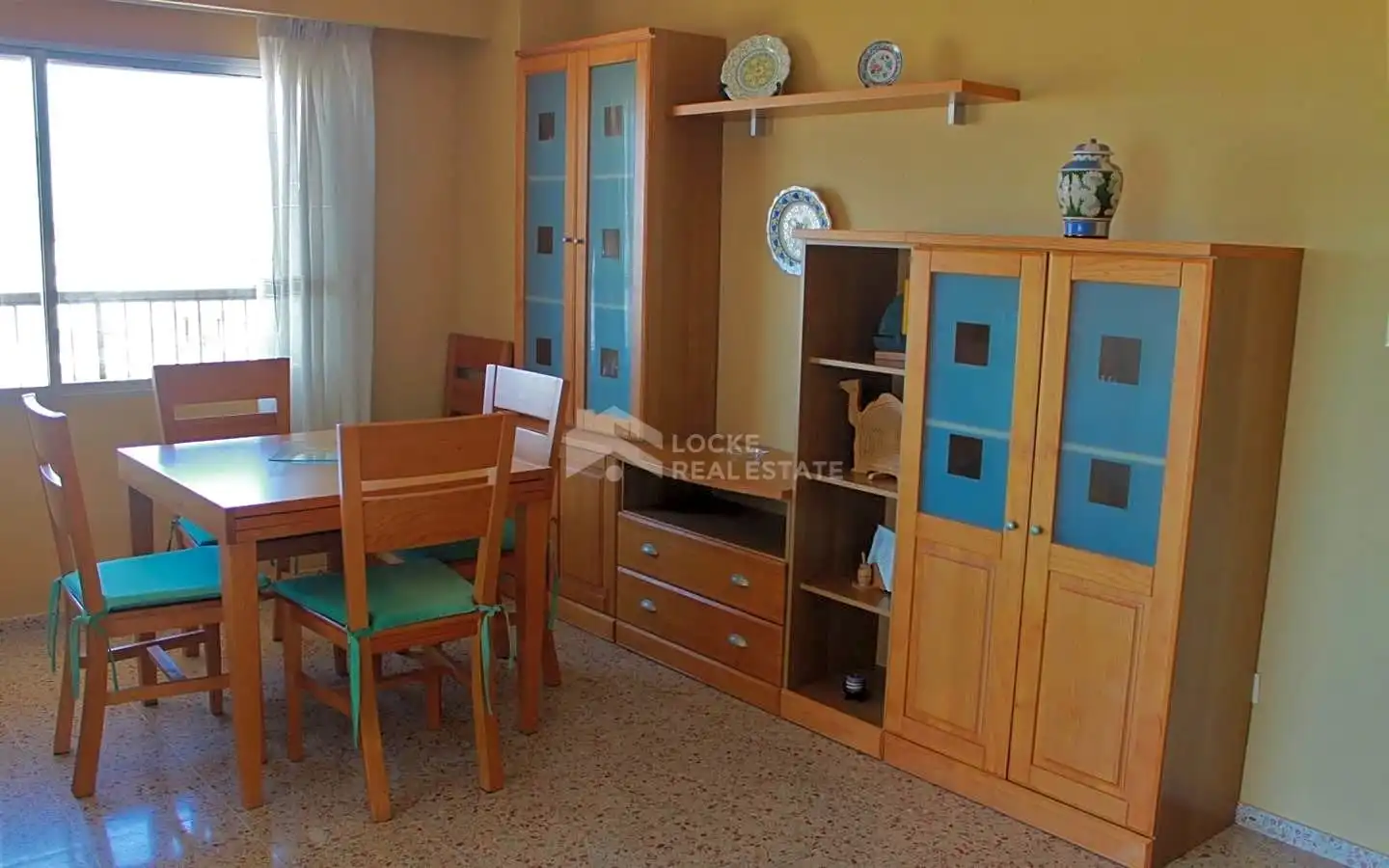 Comedor de Apartamento de alquiler en Benicasim / Benicàssim con Terraza, Piscina y Piscina comunitaria
