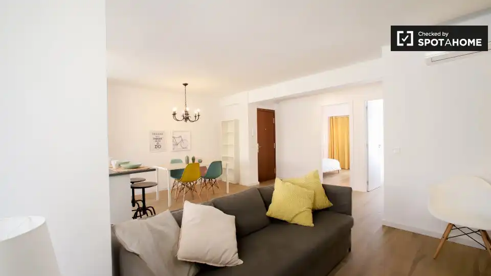 Sala de estar de Piso de alquiler en Valencia con Aire acondicionado, Calefacción y Amueblado
