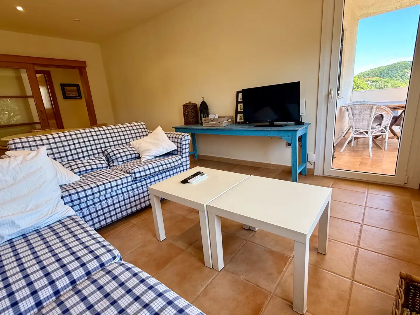 Wohnzimmer von Wohnungen zum Verkauf in Palafrugell mit Klimaanlage, Terrasse und Gemeinschaftspool
