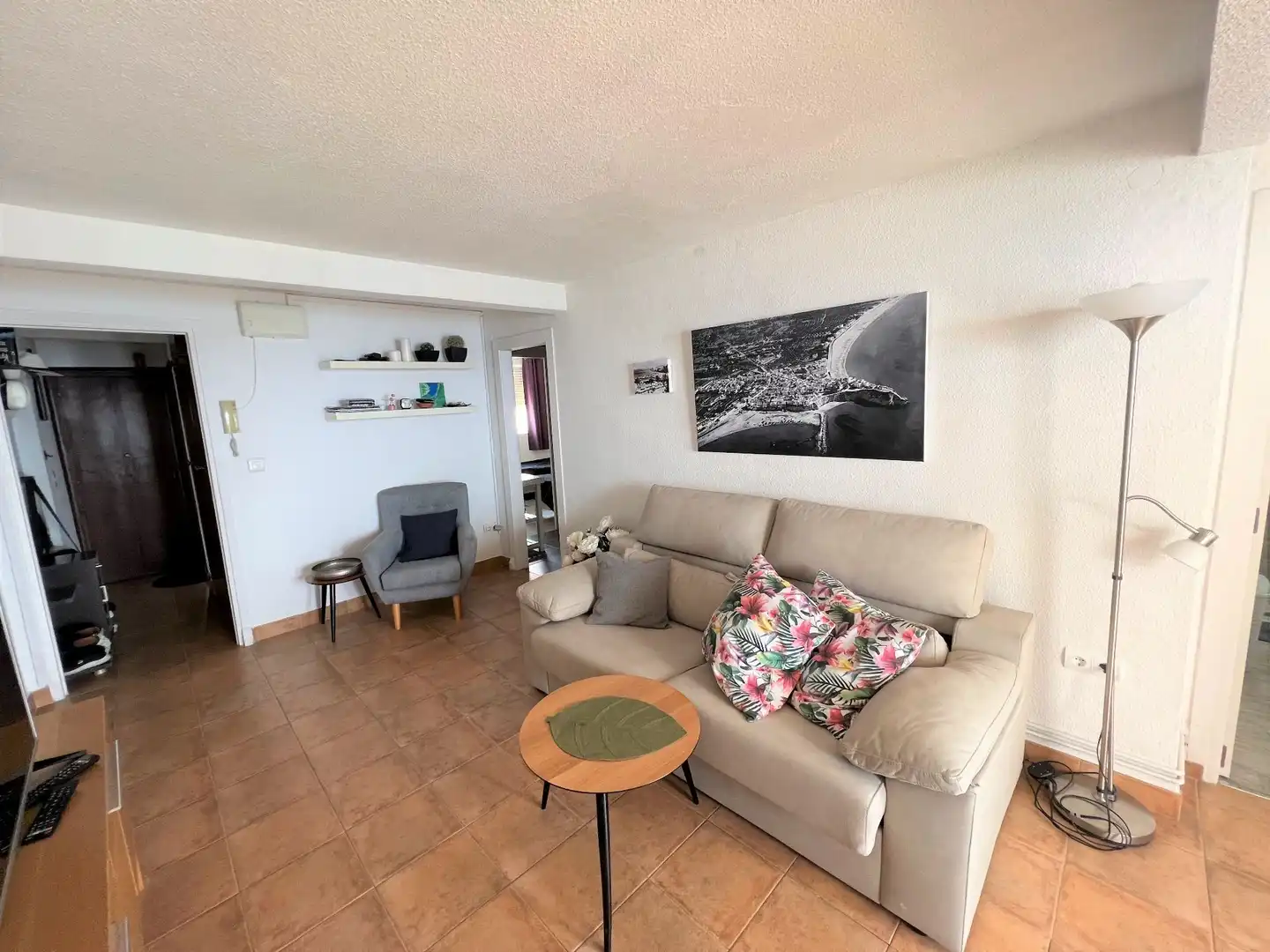 Sala de estar de Ático de alquiler en Benidorm con Terraza