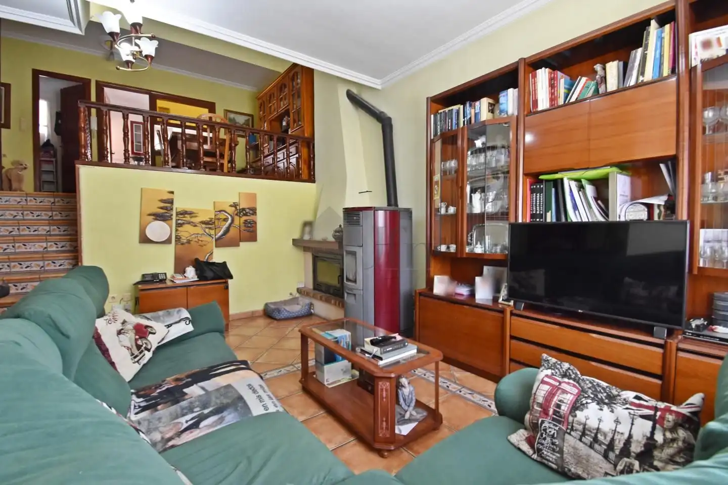 Wohnzimmer von Haus oder Chalet zum Verkauf in Olmedo mit Heizung