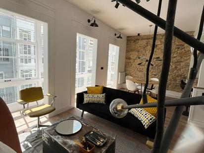 Sala d'estar de Apartament en venda en Ferrol