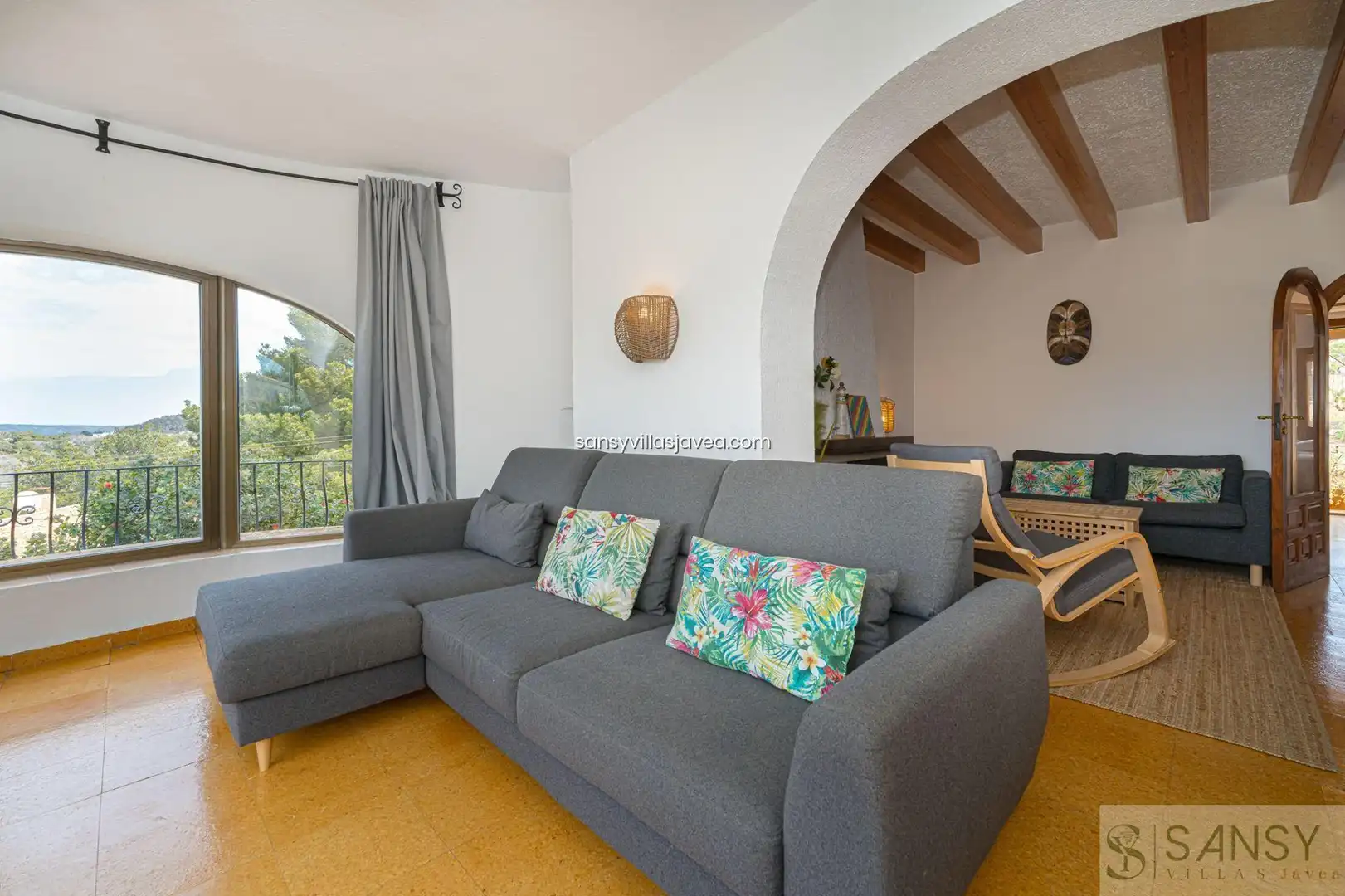Living room of Houses for sale in Jávea / Xàbia  with Air Conditioner and Storage room