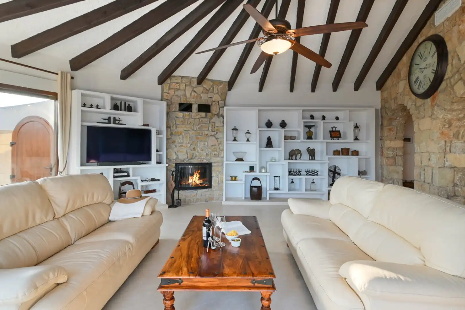 Sala de estar de Casa o chalet en venta en Jávea / Xàbia con Aire acondicionado, Terraza y Piscina