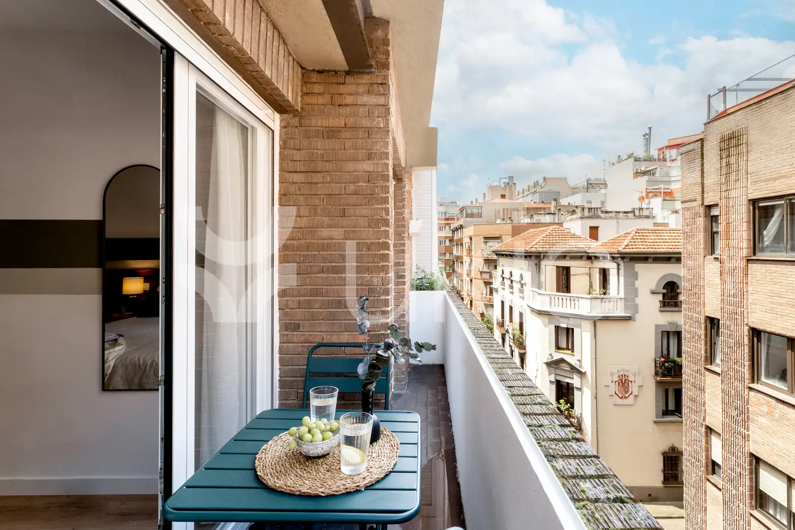Balcony of Apartments for rent in Madrid  with Air Conditioner, Heating and Furnished