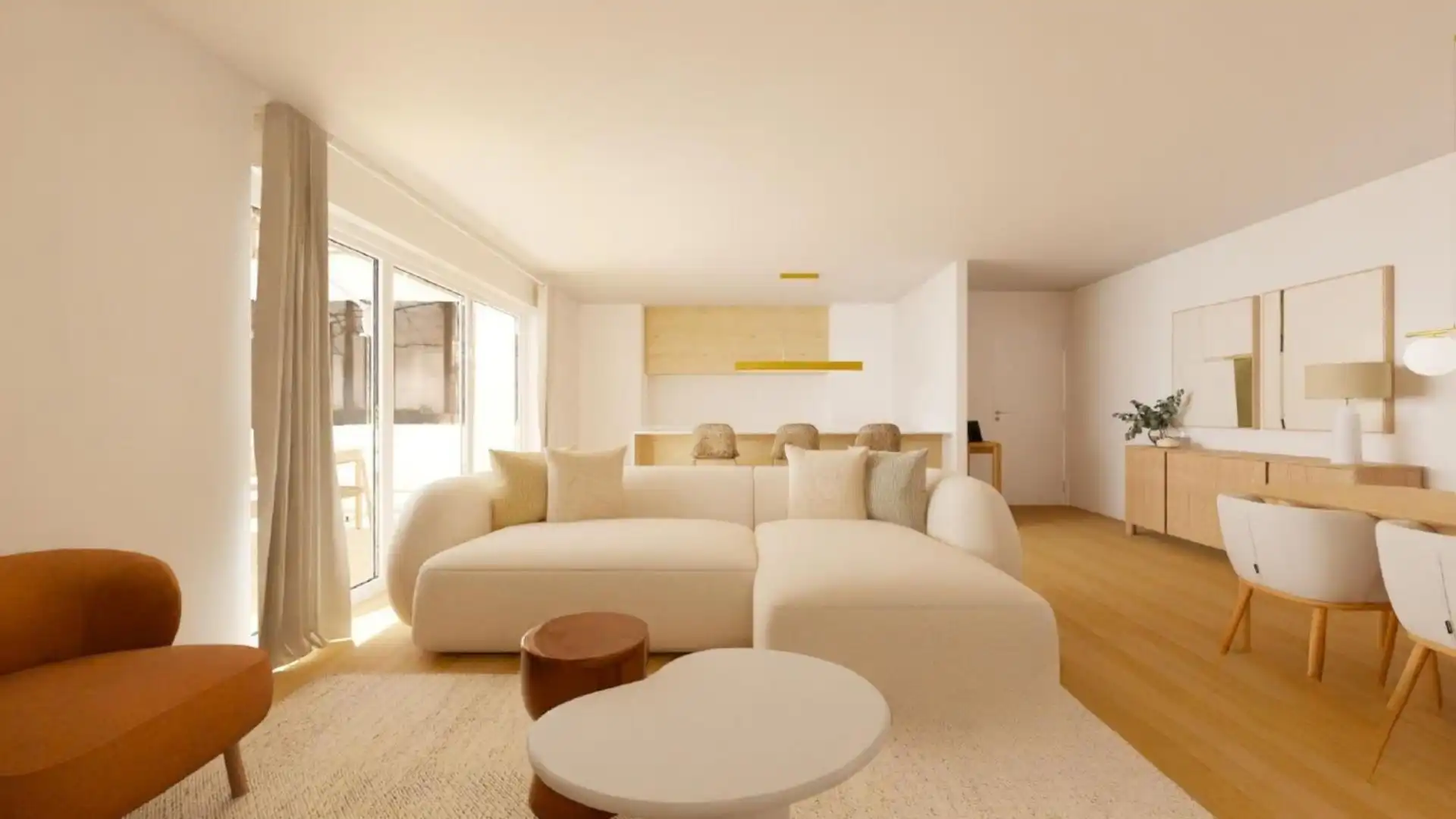 Wohnzimmer von Wohnungen zum Verkauf in Ojén mit Klimaanlage, Heizung und Abstellraum
