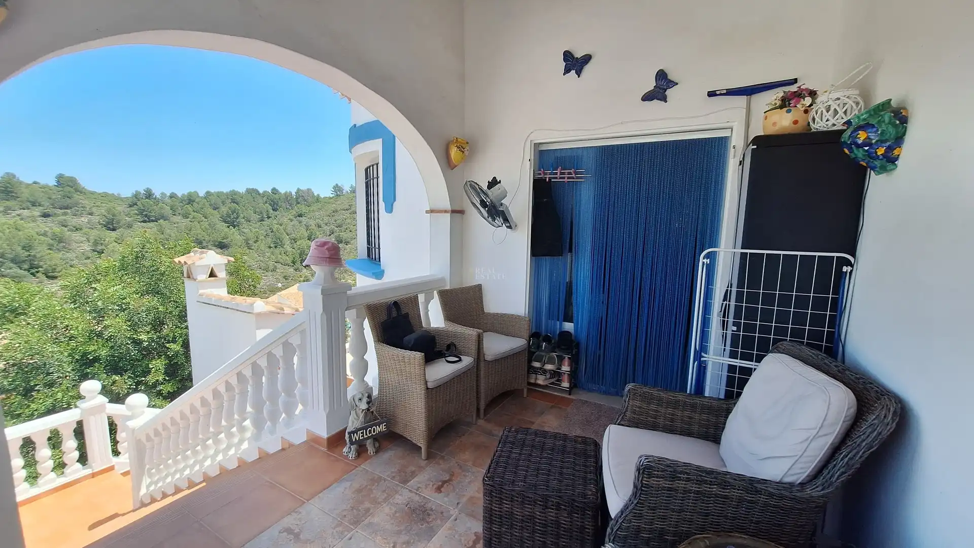Balcony of Houses for sale in El Ràfol d'Almúnia  with Air Conditioner, Heating and Terrace