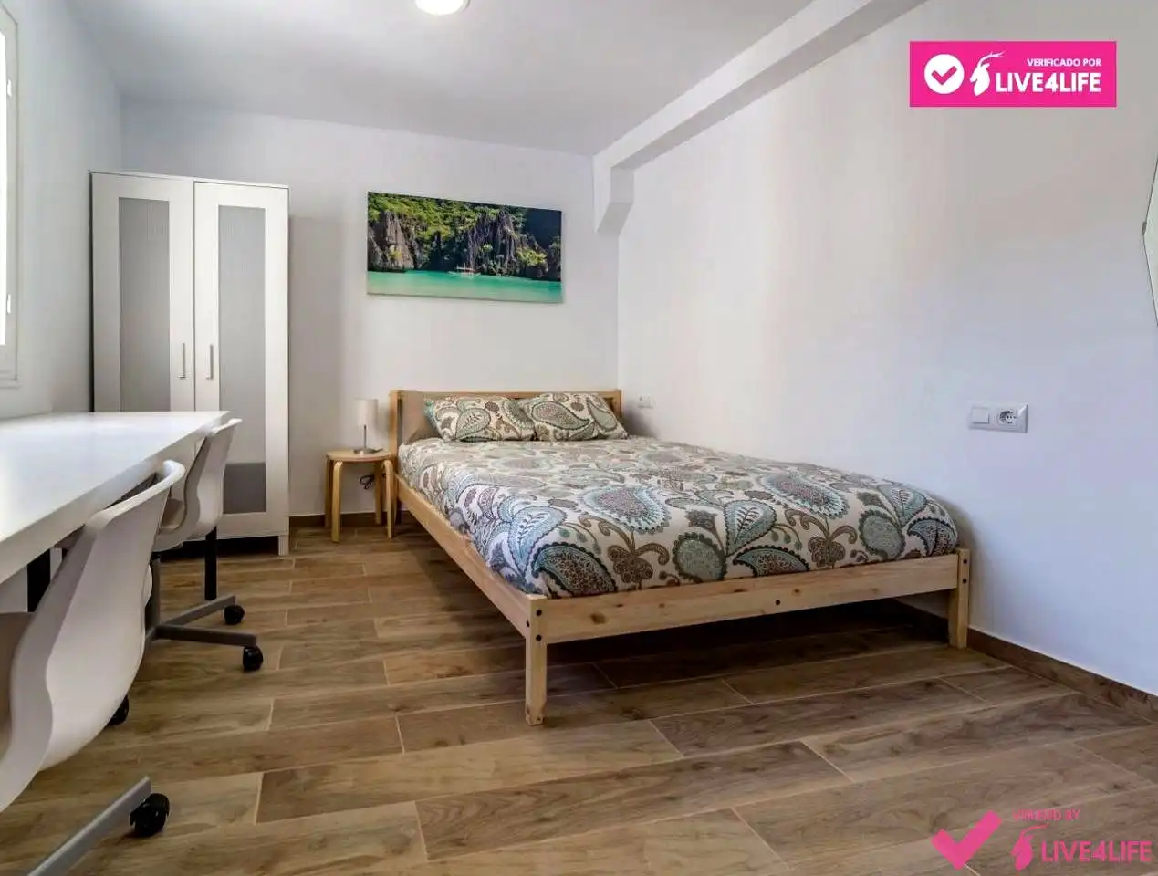 Bedroom of Flat for rent in Valencia  with Furnished