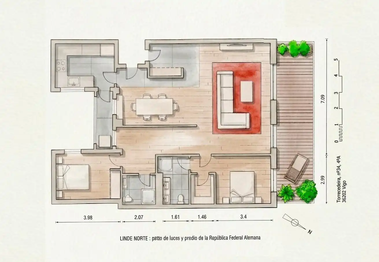 Wohnung zum Verkauf in Vigo  mit Heizung und Terrasse