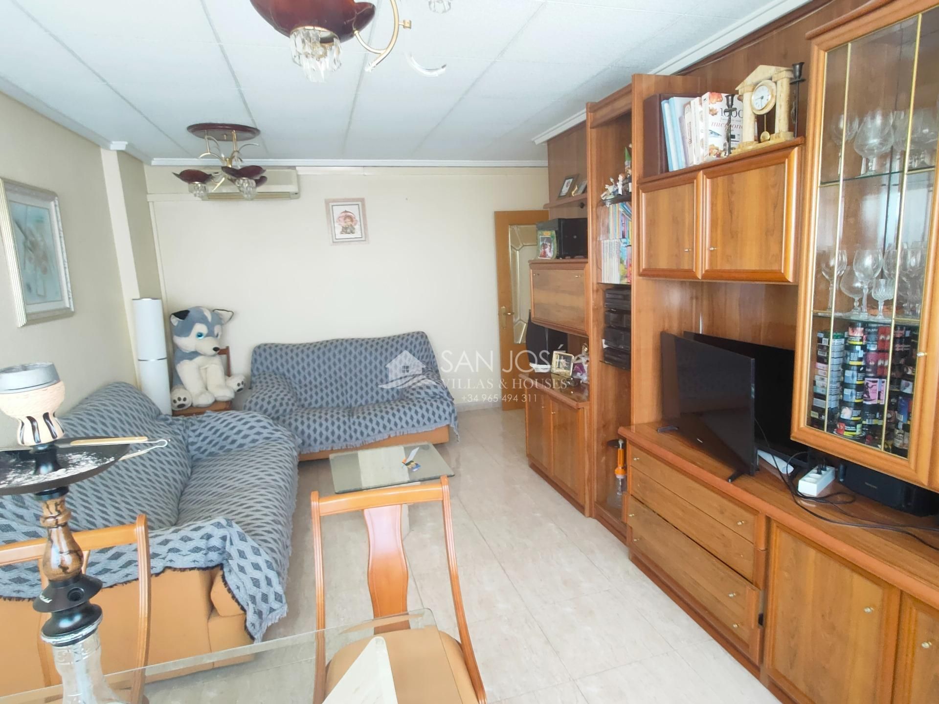 Wohnzimmer von Wohnung zum verkauf in Aspe mit Klimaanlage, Terrasse und Abstellraum