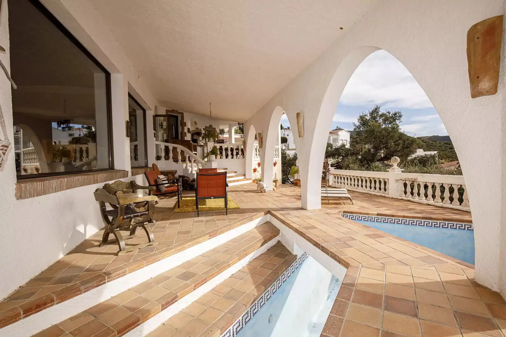 Terrassa de Casa o xalet en venda en Roses amb Aire condicionat, Calefacció i Jardí privat
