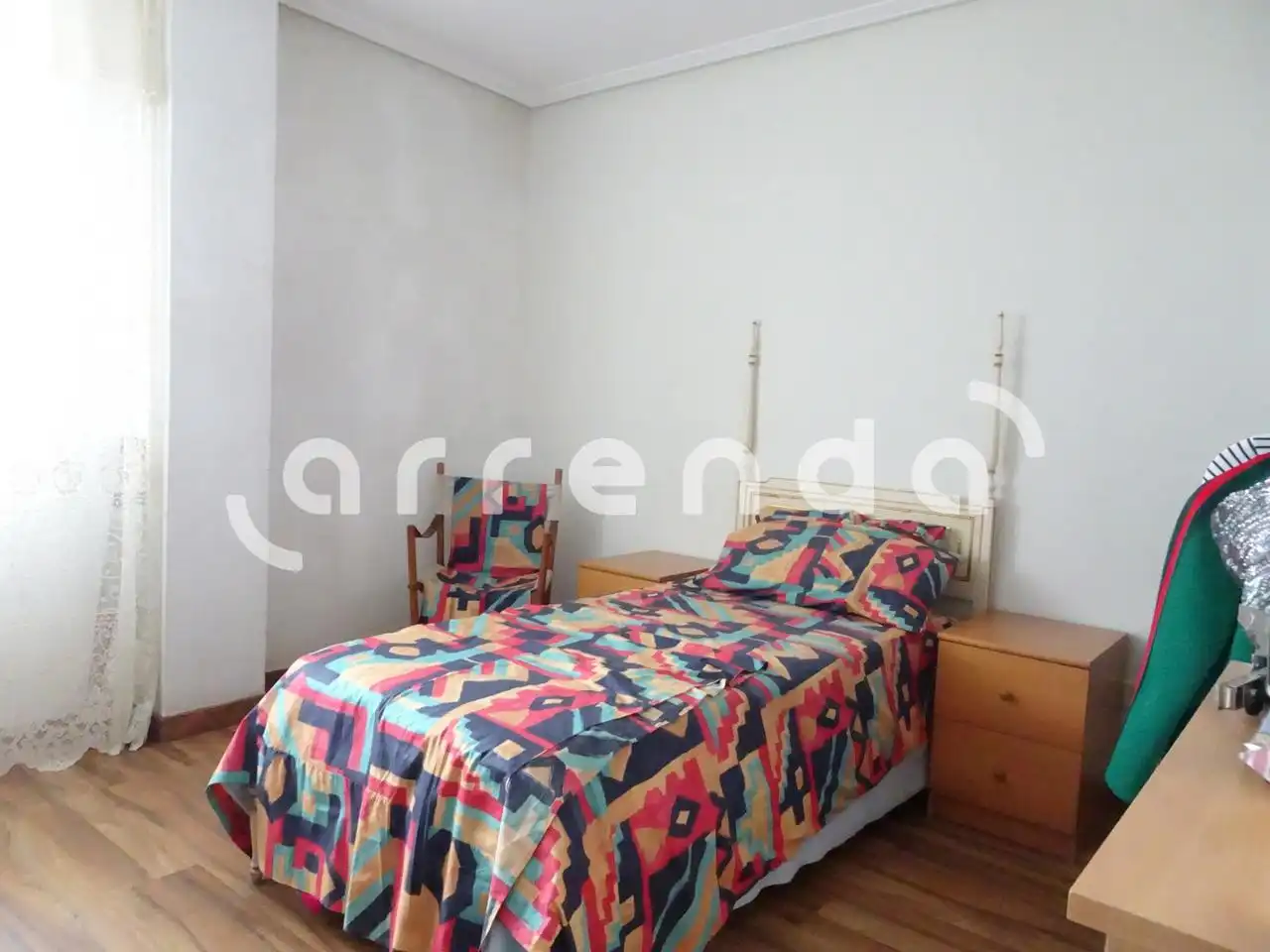 Bedroom of Flat for rent in Santander  with Heating and Furnished