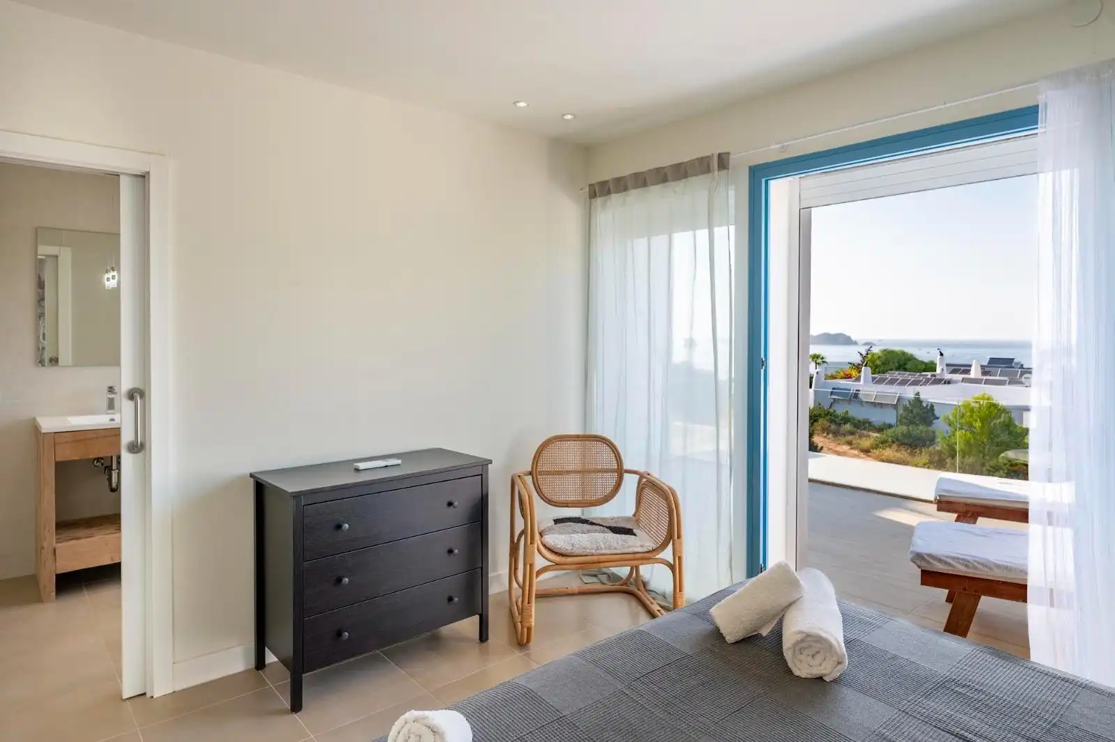 Bedroom of Detached homes for sale in Sant Josep de sa Talaia  with Air Conditioner, Heating and Private garden