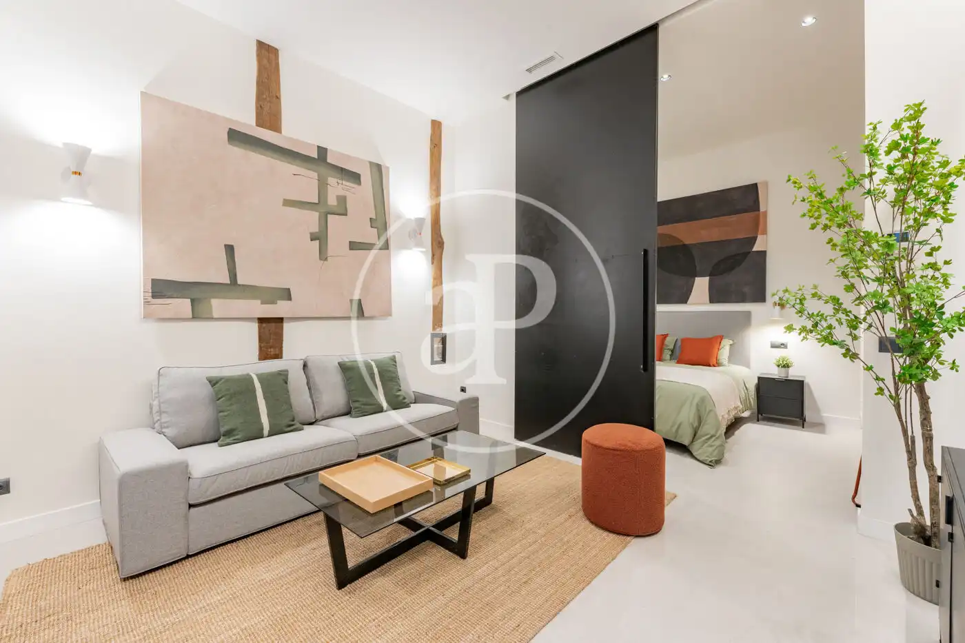 Sala de estar de Piso en venta en  Madrid Capital con Aire acondicionado, Calefacción y Terraza