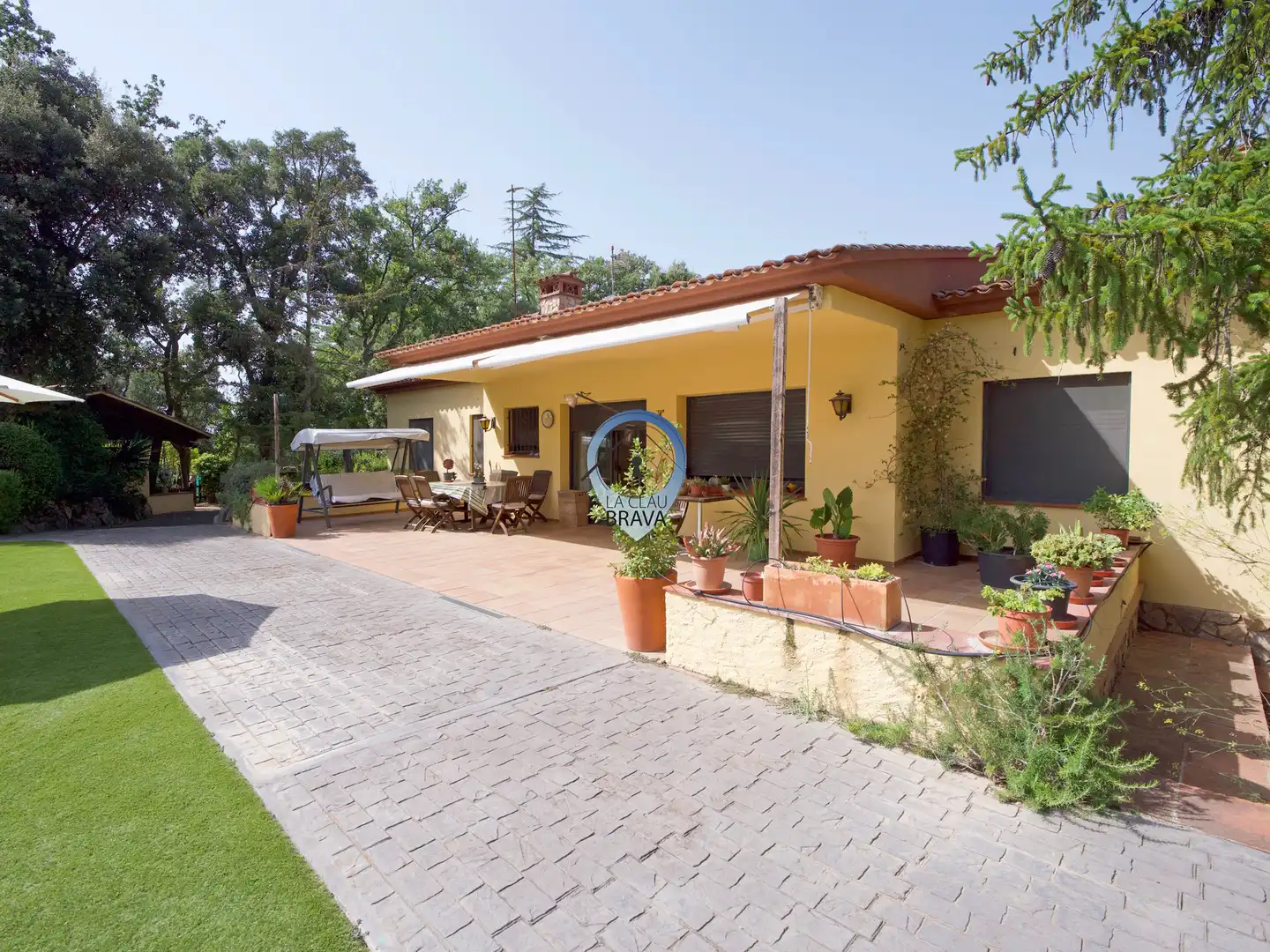 Jardí de Casa o xalet en venda en Caldes de Malavella amb Calefacció, Jardí privat i Terrassa