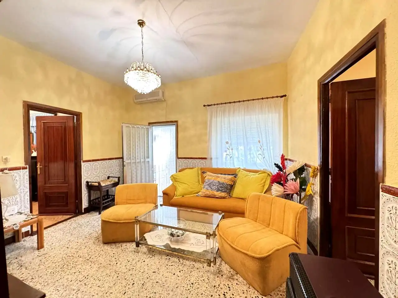 Sala de estar de Casa o chalet en venta en Santa Olalla con Aire acondicionado