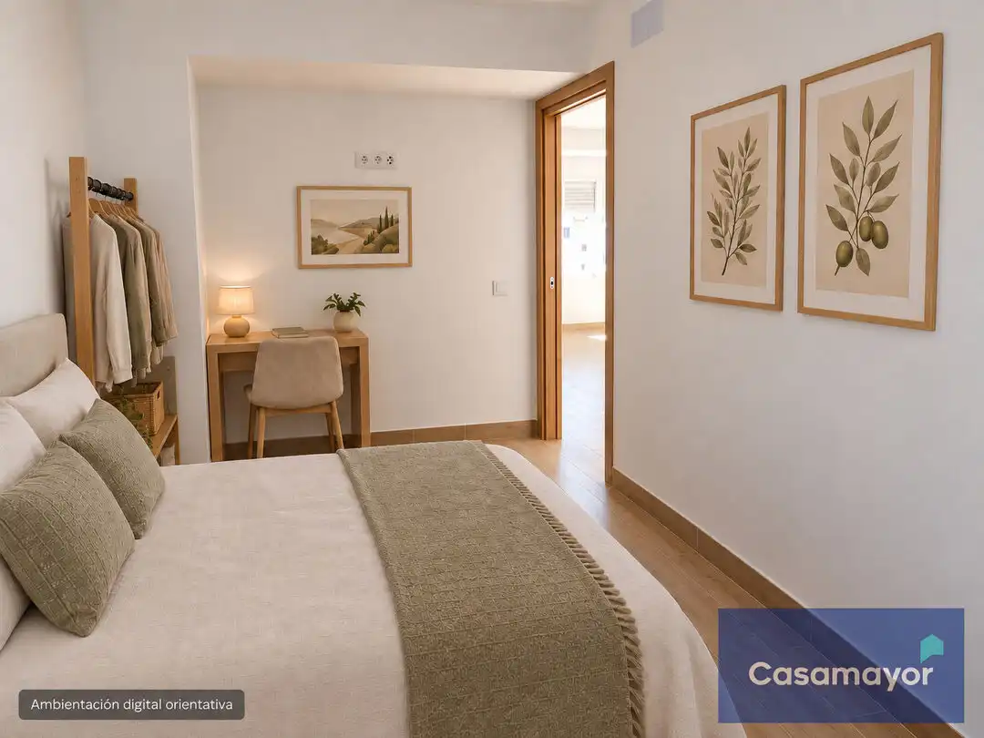 Bedroom of Flat for rent in Alicante / Alacant  with Air Conditioner, Heating and Terrace