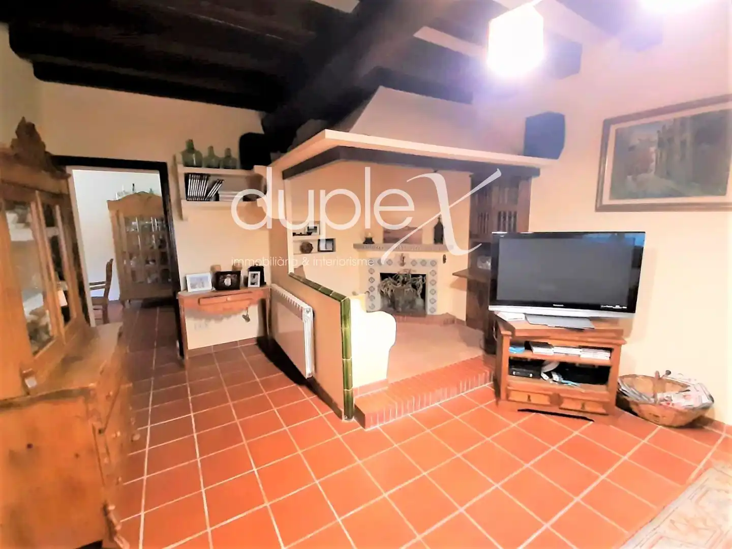 Sala de estar de Finca rústica en venta en Òrrius con Aire acondicionado, Jardín privado y Terraza