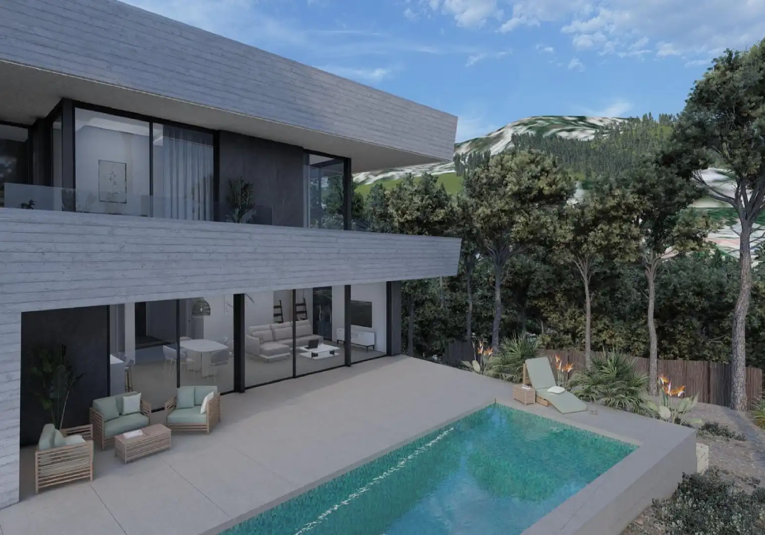 Terraza de Casa o chalet en venta en Altea con Aire acondicionado, Terraza y Piscina