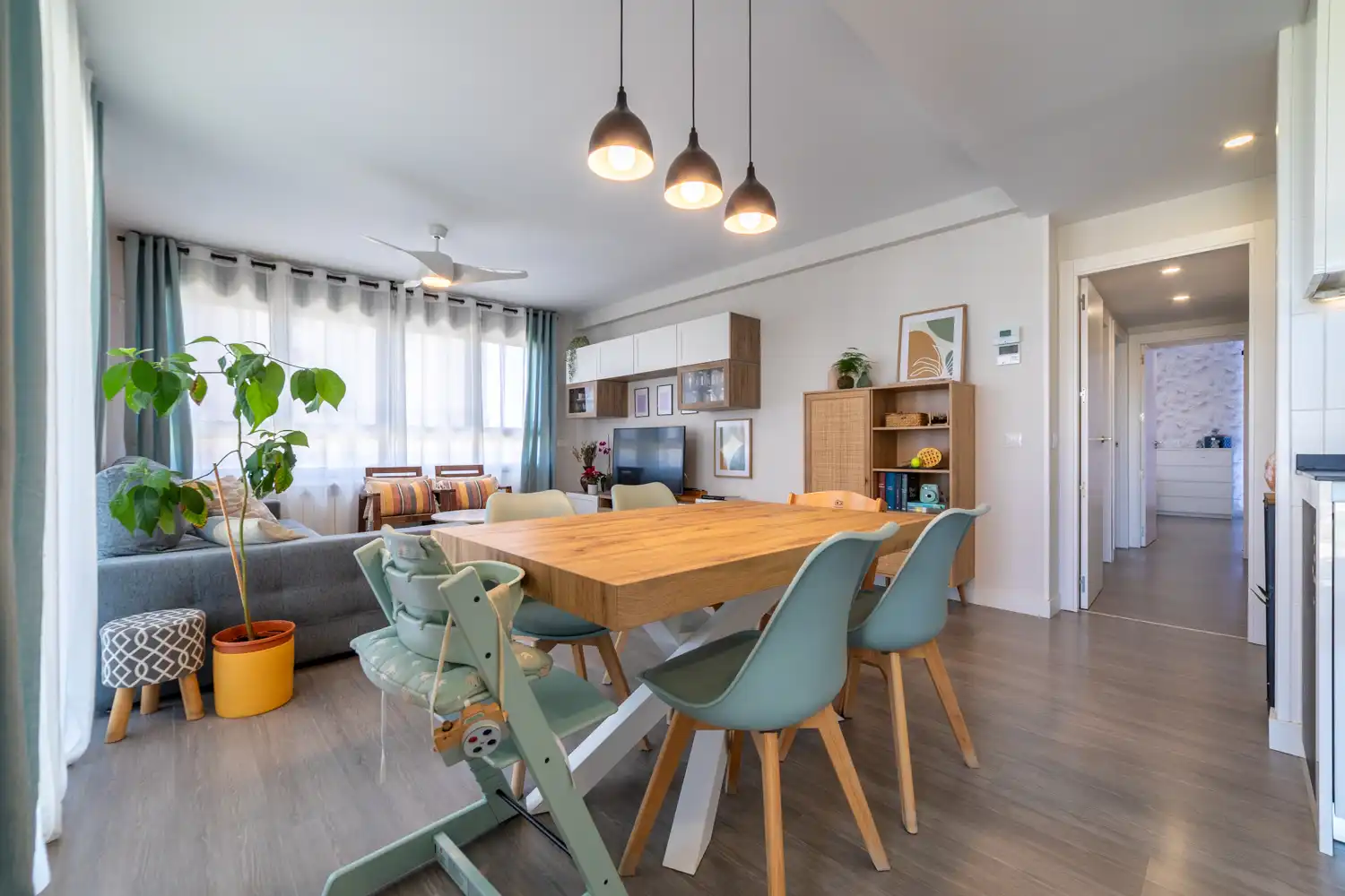 Dining room of Flat for sale in Tres Cantos  with Air Conditioner, Heating and Private garden