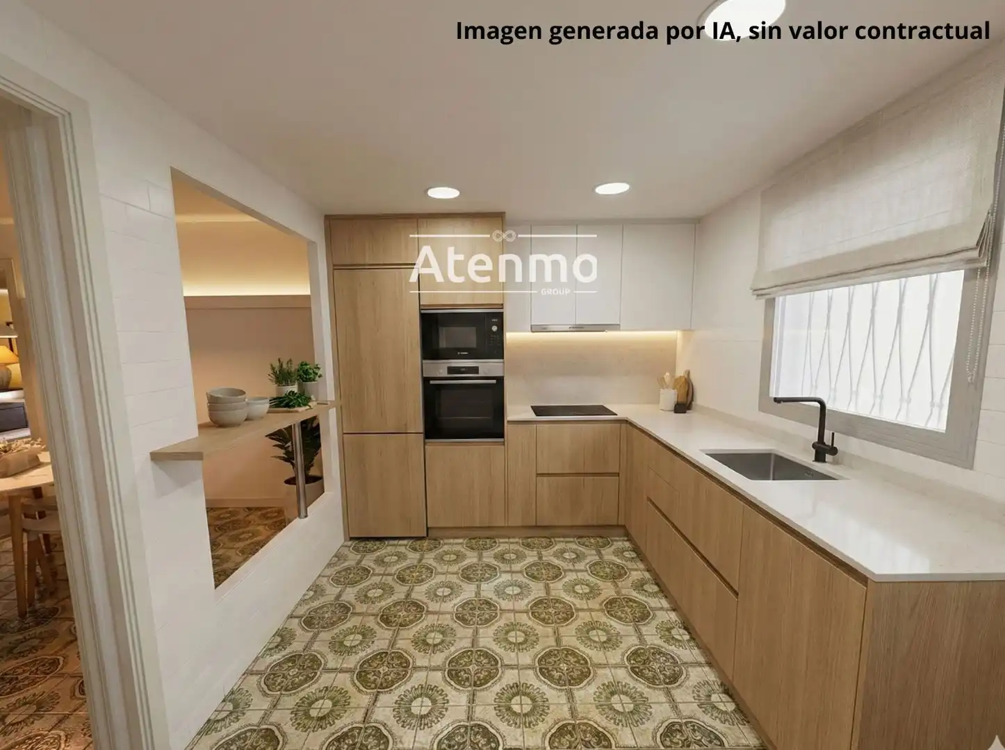 Cocina de Piso en venta en Barcelona con Calefacción, Jardín privado y Terraza