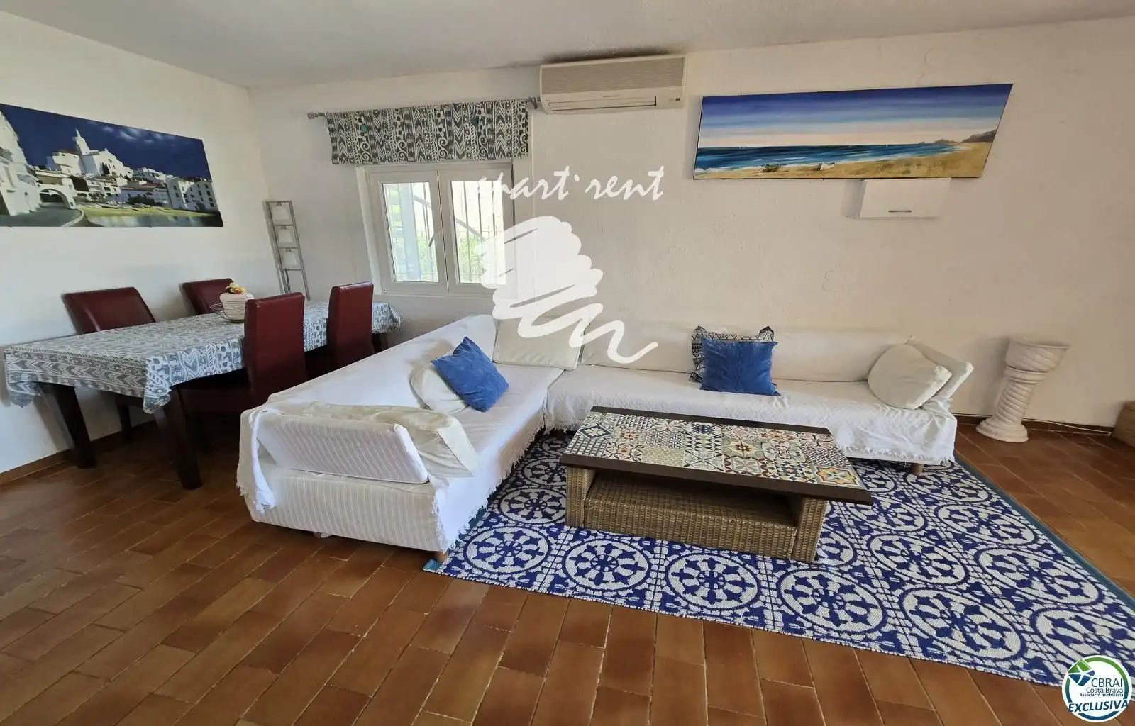 Sala de estar de Piso en venta en Empuriabrava con Aire acondicionado, Calefacción y Terraza