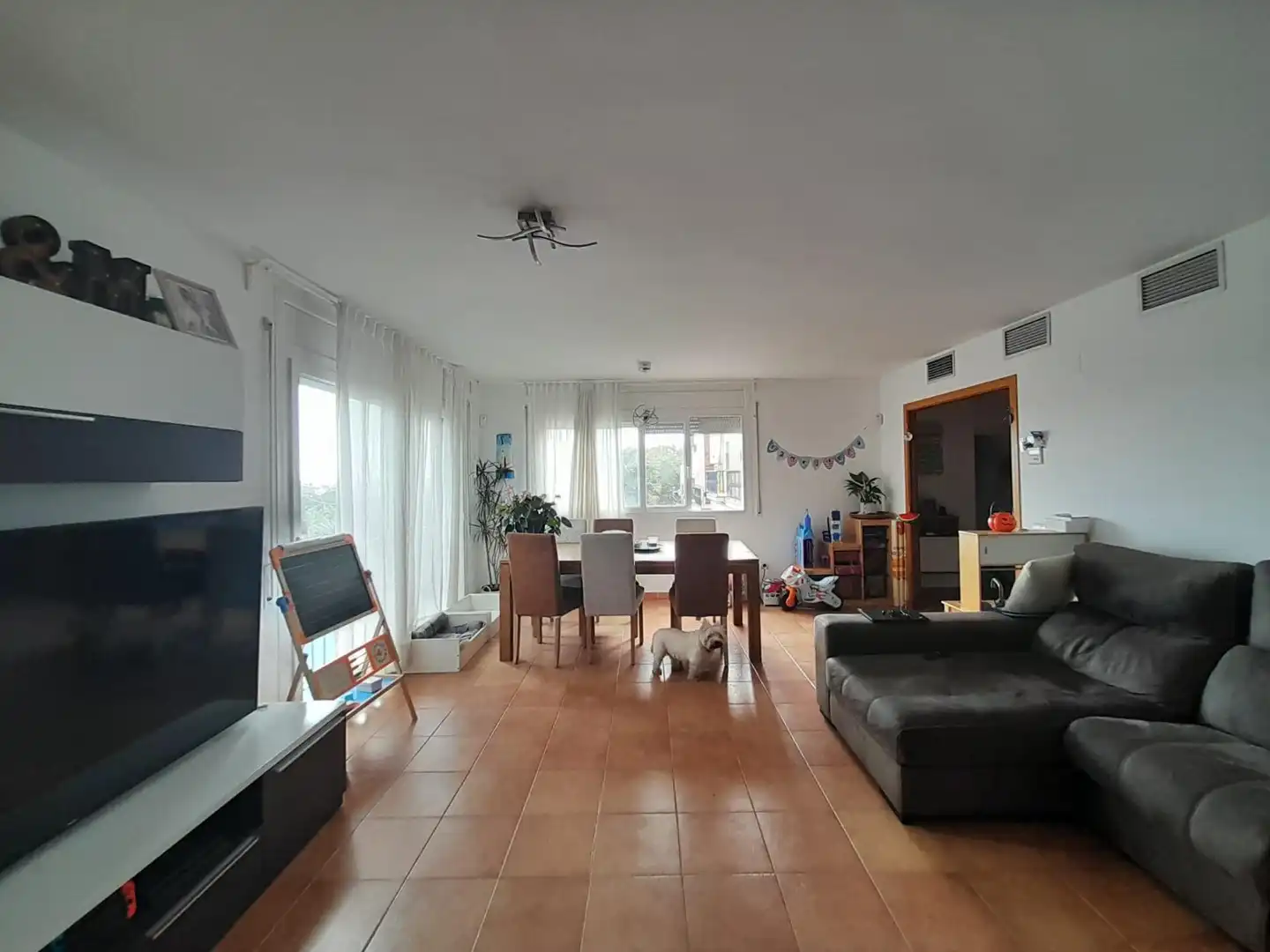 Sala d'estar de Casa o xalet en venda en Canet de Mar amb Aire condicionat, Jardí privat i Terrassa