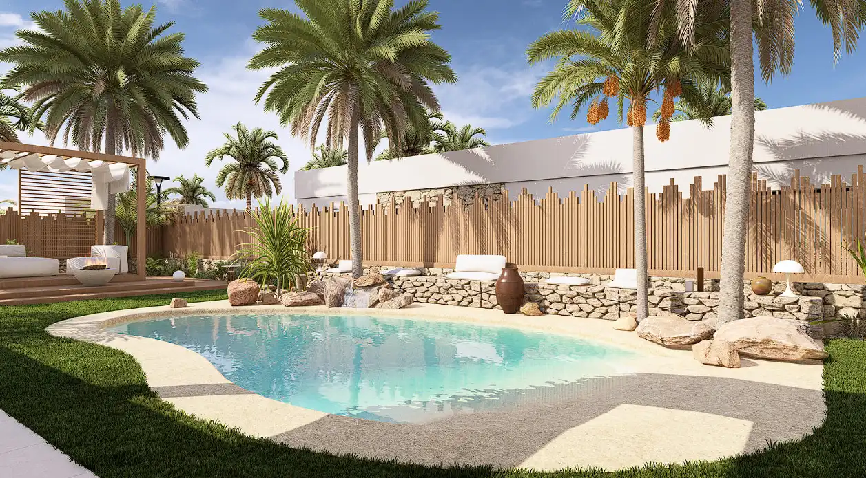 Swimming pool of Houses for sale in Murcia