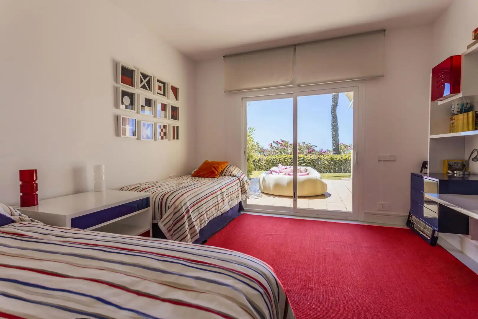 Schlafzimmer von Erdgeschoss zur Miete in Marbella mit Klimaanlage, Heizung und Terrasse
