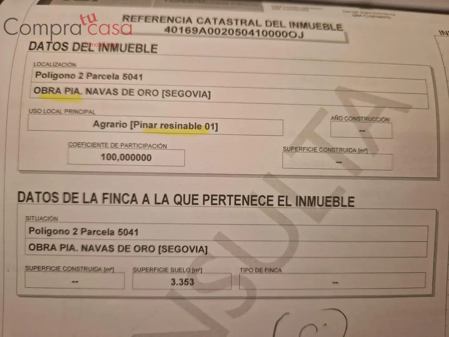 Terreni e lotti in vendita a Navas de Oro, imagen 37