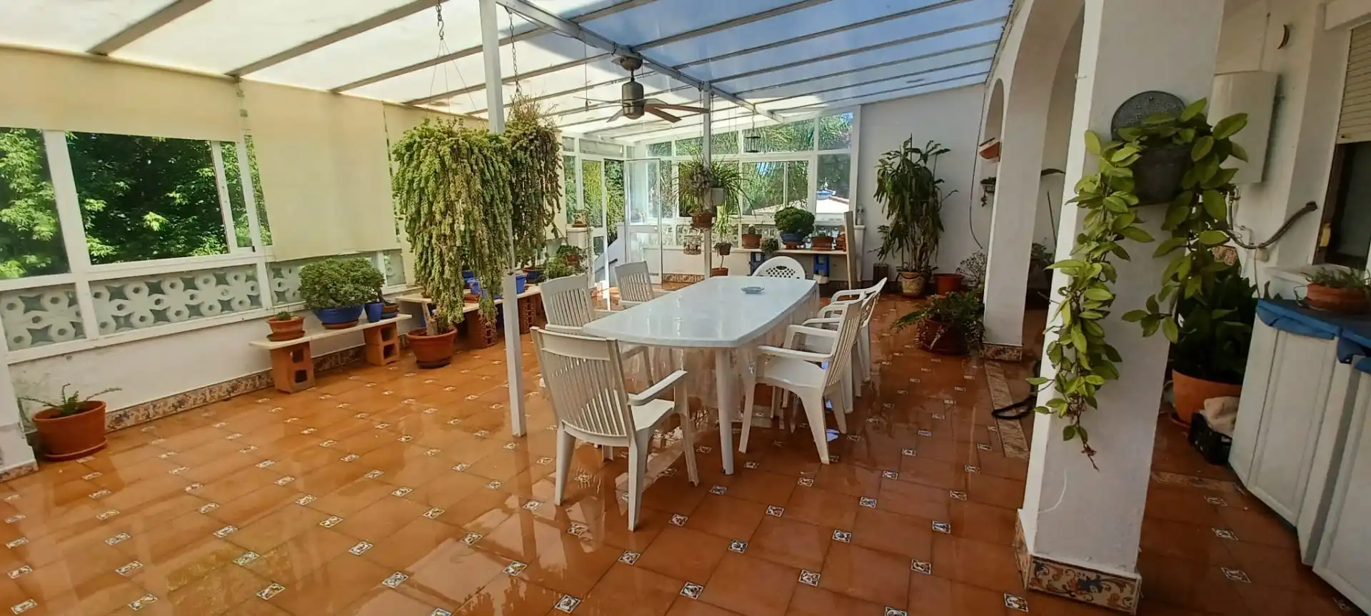 Terraza de Casa o chalet en venta en Castilblanco de los Arroyos con Aire acondicionado, Jardín privado y Terraza